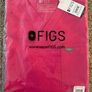 FIGS BRAND NEW WITH TAGS SCRUB SET SIZEM Bright Pink
